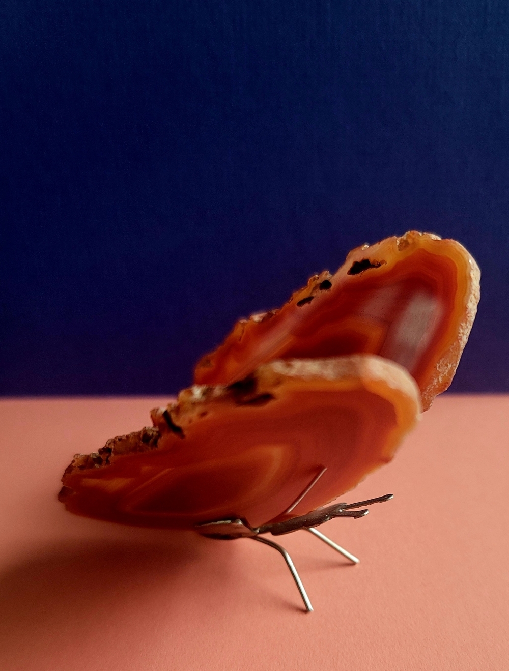 Small Orange Agate "Butterfly Wings"